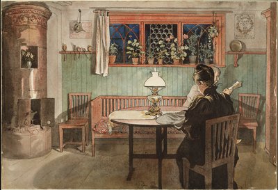 Quand les enfants sont couchés - Carl Larsson